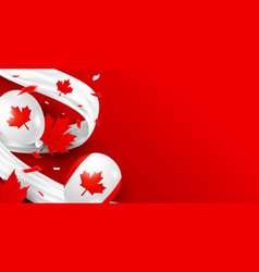 Canada Day 1st Of July Banner Design Balloons