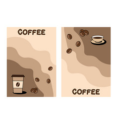 Poster Mockup With Coffee