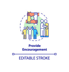 Provide Encouragement Concept Icon