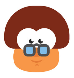 Mushroom Teacher On A White Background