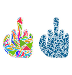 Triangle Asshole Finger Collage Icons