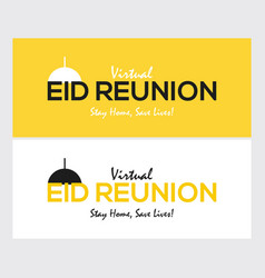 Virtual Eid Reunion Banner Background