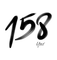 158 Number Logo Design