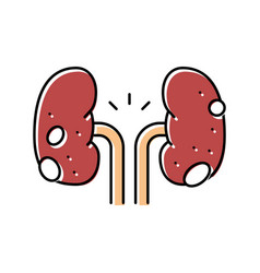 Glomerulonephritis Kidney Disease Color Icon