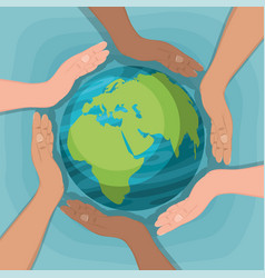 Diversity Hands Around The World