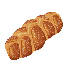 Braided Bread Challah - Jewish Traditional Holiday