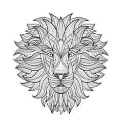 Detailed Lion In Aztec Style