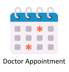 Doctor Appointment Flat Icon Design