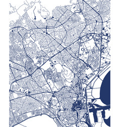 Map City Tunis Tunisia