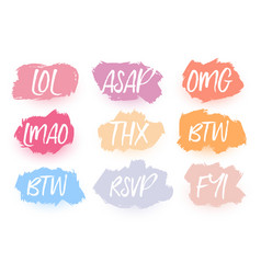 Colorful Funny Lol Stickers Set Of Nine