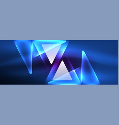 Neon Lights Hacking Geometric Background Virtual