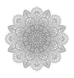 Royal Vintage Ethnic Mandala Line Art