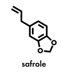 Safrole Mdma Precursor Molecule Skeletal Formula