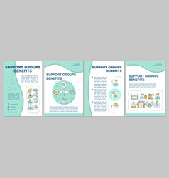 Support Groups Advantages Mint Brochure Template