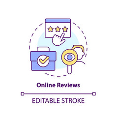 Online Reviews Concept Icon