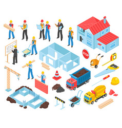 Construction Isometric Elements Set