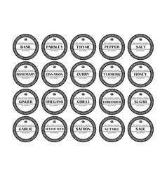 Kitchen Seasoning Pantry Label Sticker Set In