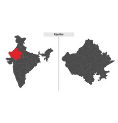 Map Of Rajasthan State India