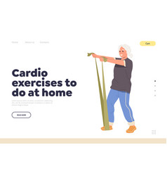 Sport Landing Page Offers Cardio Exercise To Do