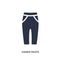 Harem Pants Icon On White Background Simple