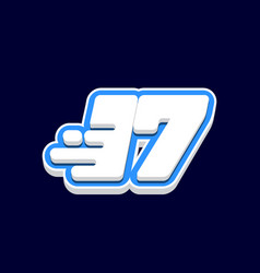 Number 17 3d Fast Icon