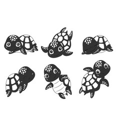 Turtles Black Set