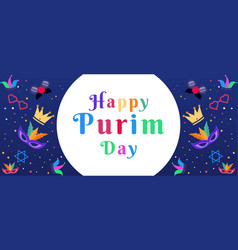 Background Happy Purim Day Design