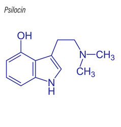 Skeletal Formula Psilocin Drug Chemical