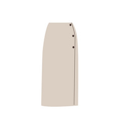 Long Beige Skirt