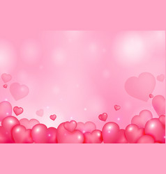 Valentines Day Poster Design Template Pink