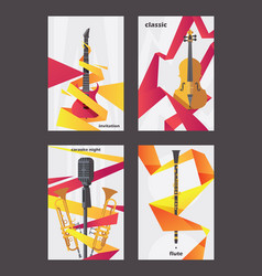 Vertical Cards Dedicated To Live Music