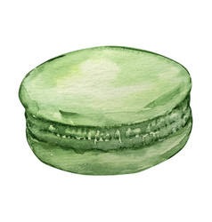 Watercolor Green Macarons