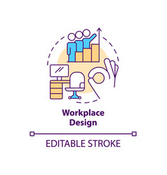 Workplace Design Concept Icon