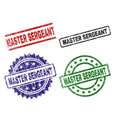 Damaged Textured Master Sergeant Stamp Seals