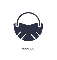 Hobo Bag Icon On White Background Simple Element