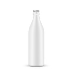 500ml Blank Clay Beer Bottle Mockup Isolated