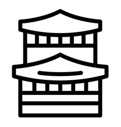 Kyoto Pagoda Icon Outline Japan Temple