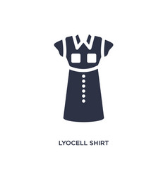 Lyocell Shirt Dress Icon On White Background