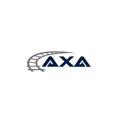 Axa Letter Logo Design On White Background