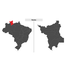 Map Of Roraima State Of Brazil