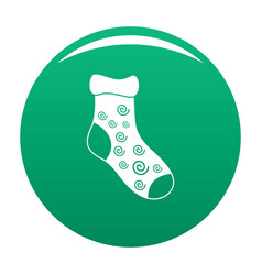 One Sock Icon Green