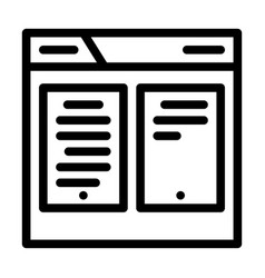 Paper Folder Line Icon