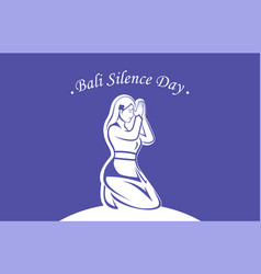 Bali Silence Day Nyepi Minimalist Design