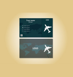 Modern Travel Business Card Template Design