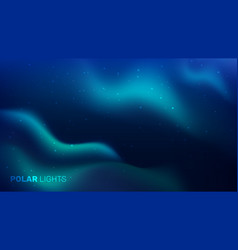 Realistic Polar Lights Background Northern