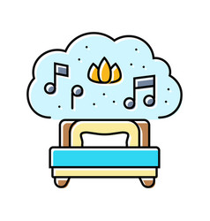 Relaxing Music Sleep Night Color Icon