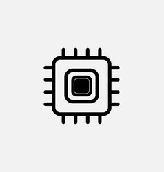 Hardware Thin Line Icon Processor Cpu Pixel