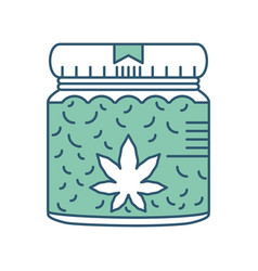 Jar With Cannabis Medical