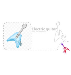 Electric Guitar Isolated Flat Guitar