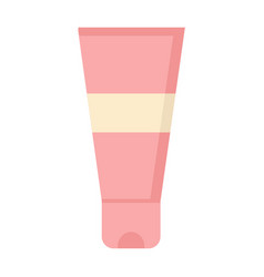 Face Cream In Pink Tube On White Background